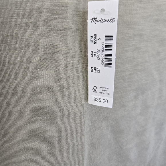 NWT Madewell Cropped Tee - Picture 3 of 4